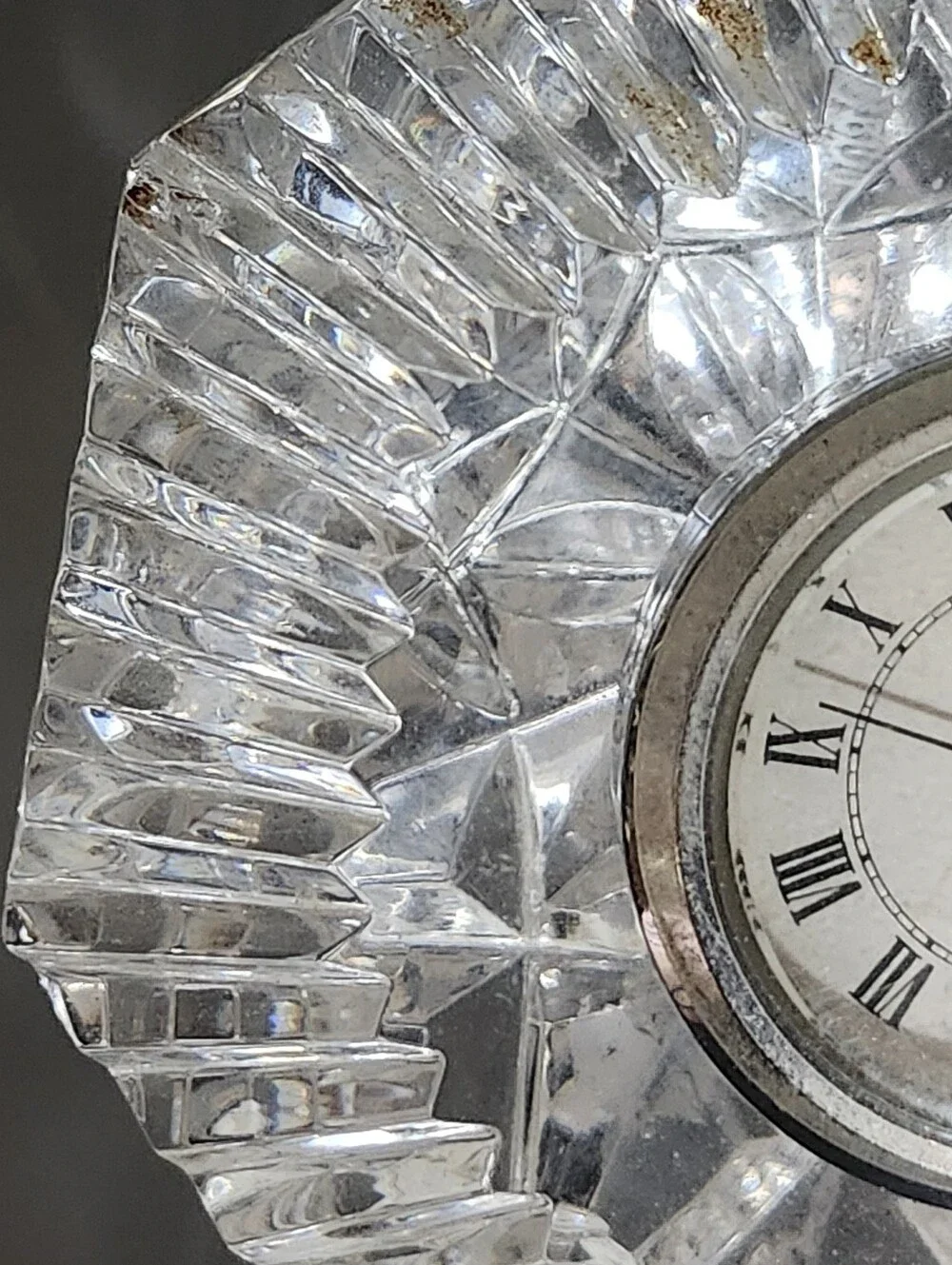Waterford Lismore Diamond Crystal Clock